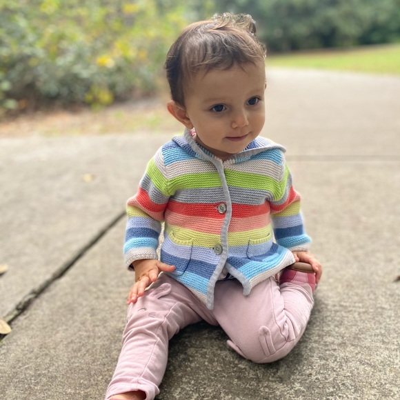 Baby 2 Gap Bear Sweaters and hat and Columbia jacket 6-12months great condition - Picture 3 of 6